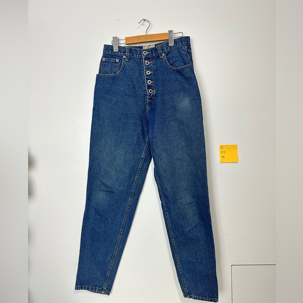 **UP to 50% OFF ** High-Rise Button-Fly Women’s Jeans - Blue